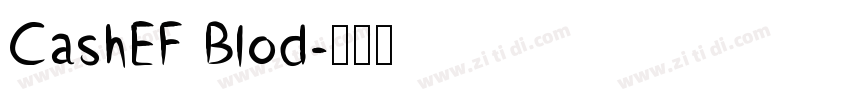 CashEF Blod字体转换